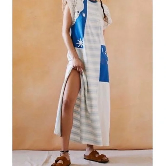 Free People | Dresses | Free People Ariana Seashell Knit Dress Maxi Crochet Striped Blue Ivory Beach | Poshmark Free People | Dresses | Free People Ariana Seashell Knit Dress Maxi Crochet Striped Blue Ivory Beach | Poshmark